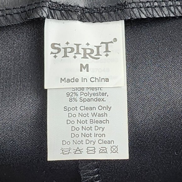 NWT Spirit Halloween Black Lace-Up Pirate Style Shorts Size M Goth Cosplay - Picture 6 of 8